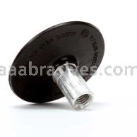 3M&trade; 7100023495 4 x 5/8-11 Roloc&trade; TR Hard Internal Disc Pad 83489