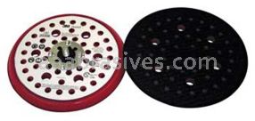 3M&trade; 7100027464 6 x 3/8 x 5/16-24 52-Holes Hookit&trade; External Red Foam Clean Sanding Low Profile Disc Pad 20356