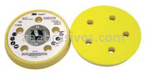 3M&trade; 7100028484 5 x 11/16 x 5/16-24 Hookit&trade; External D/F Low Profile Finishing Disc Pad 77856