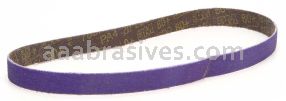 3M&trade; 7100033186 1/2 x 18 80+ Grit 786F Cubitron&trade; II File Belt