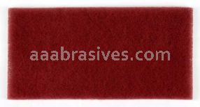 3M&trade; 7100042334 4-1/2 x 9 Maroon Scotch-Brite&trade; Durable Flex Hand Pad