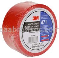 3M&trade; 7100044641 Vinyl Tape 471 Red 1/4" x 36 yards