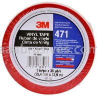 3M&trade; 7100044651 Vinyl Tape 471 Red 1" x 36 yards