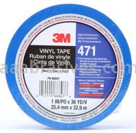 3M&trade; 7100044654 Vinyl Tape 471 Blue 1" x 36 yards