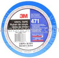 3M&trade; 7100044656 Vinyl Tape 471 Blue 2" x 36 yards