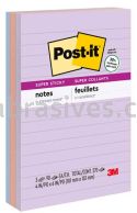 Post-it&trade; Super Sticky Recycled Notes 660-3SSNRP 4 in x 6 in Bali Collection 3M 7100048299