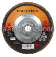 3M&trade; 7100049202 5 x 5/8-11 80+ Grit 967A T27 Cubitron&trade; II Flap Disc