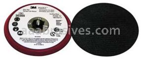 3M&trade; 7100052357 6 x 3/8 x 5/16-24 Hookit&trade; External Low Profile Disc Pad 20355