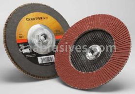 3M&trade; 7100055056 7 x 5/8-11 60+ 60+ Grit 967A T27 Cubitron&trade; II Flap Disc