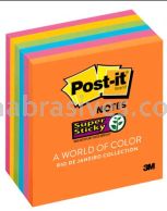 Post-it&trade; Super Sticky Notes 654-6SSAU 3 in x 3 in Rio de Janeiro Collection 3M 7100057827