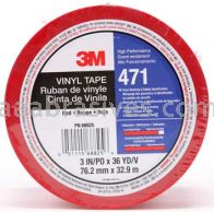 3M&trade; 7100064525 Vinyl Tape 471 Red 3" x 36 yards