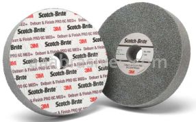 3M&trade; Scotch-Brite&trade; 7100066553 6 x 1 x 1  6C MED+ Deburr and Finish PRO Unitized Wheel