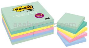 Post-it&trade; 654-24APVAD 3 in x 3 in Marseille Collection 3M 7100081885