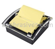 Post-it&trade; Pop-up Notes Dispenser DS330-BK 3 in x 3 in Black Base Clear Top 3M 7100082027
