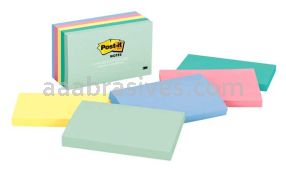 Post-it&trade; Notes 655-AST 3 in x 5 in Marseille Collection 3M 7100083327