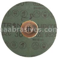 3M&trade; 7100084495 4" 36+ Grit TS 982C Cubitron&trade; II Roloc&trade; Fibre Disc