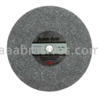 3M&trade; Scotch-Brite&trade; 7100088613 6 x 1/2 x 1/2 6C MED+ Deburr and Finish PRO Unitized Wheel