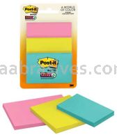 Post-it&trade; Super Sticky Notes 3432-SSMIA Assorted Sizes Miami Collection 3M 7100089133
