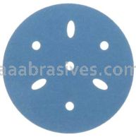 3M&trade; 7100090959 3” #320 Grit Hookit&trade; Blue Abrasive Disc 321U Multi-hole