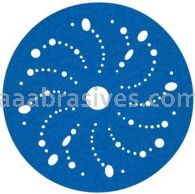 3M&trade; 7100090975 5” #80 Grit Hookit&trade; Blue Abrasive Disc 321U Multi-hole