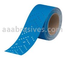 3M&trade; 7100091074 2.75 x 13 yds Hookit&trade; Blue Abrasive Sheet Roll Multi-hole