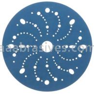 3M&trade; 7100091096 6” #240 Grit Hookit&trade; Blue Abrasive Disc 321U Multi-hole