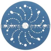3M&trade; 7100091099 6” #500 Grit Hookit&trade; Blue Abrasive Disc 321U Multi-hole