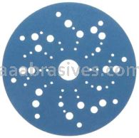 3M&trade; 7100091238 5” #320 Grit Hookit&trade; Blue Abrasive Disc Multi-hole