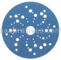 3M&trade; 7100091240 5” #500 Grit Hookit&trade; Blue Abrasive Disc Multi-hole