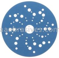 3M&trade; 7100091242 5” #800 Grit Hookit&trade; Blue Abrasive Disc Multi-hole
