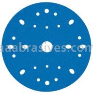 3M&trade; 7100091243 6” #40 Grit Hookit&trade; Blue Abrasive Disc Multi-hole