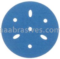 3M&trade; 7100091342 3” #120 Grit Hookit&trade; Blue Abrasive Disc Multi-hole