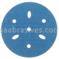 3M&trade; 7100091343 3” #150 Grit Hookit&trade; Blue Abrasive Disc Multi-hole