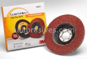 3M&trade; 7100094358 4-1/2 x 7/8 40+ Grit 967A T27 Cubitron&trade; II Flap Disc