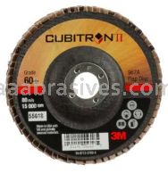 3M&trade; 7100097650 4 x 5/8 60+ Grit 967A T29 Cubitron&trade; II Flap Disc