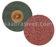 3M&trade; 7100100942 3" 36+ Grit TR 782C Roloc&trade; Fibre Disc