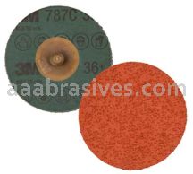 3M&trade; 7100100980 4" 36+ Grit TR 787C Roloc&trade; Fibre Disc