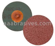 3M&trade; 7100100989 2" 60+ Grit TR 782C Roloc&trade; Fibre Disc