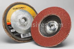 3M&trade; 7100104606 4-1/2 x 5/8-11 60+ Grit 969F T29 Cubitron&trade; II Flap Disc