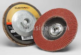 3M&trade; 7100104615 4-1/2 x 5/8-11 80+ Grit 969F T29 Cubitron&trade; II Flap Disc