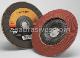 3M&trade; 7100104885 7 x 7/8 40+ Grit 969F T29 Cubitron&trade; II Flap Disc
