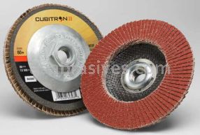 3M&trade; 7100104889 5 x 5/8-11 80+ Grit 969F T29 Cubitron&trade; II Flap Disc