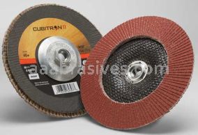 3M&trade; 7100104905 7 x 5/8-11 40+ Grit 969F T29 Cubitron&trade; II Flap Disc