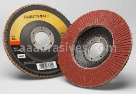 3M 7100104907 4-1/2 x 7/8 40+ Grit 969F T29 Cubitron II Flap Disc