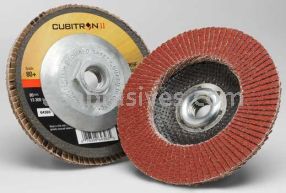3M&trade; 7100104917 4 x 3/8-24 80+ Grit 969F T29 Cubitron&trade; II Flap Disc