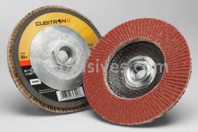 3M&trade; 7100104918 4 x 3/8-24 60+ Grit 969F T29 Cubitron&trade; II Flap Disc
