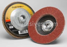 3M&trade; 7100104935 5 x 5/8-11 60+ Grit 969F T27 Cubitron&trade; II Flap Disc