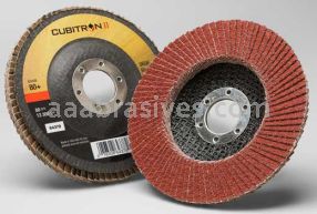 3M&trade; 7100104969 5 x 5/8-11 80+ Grit 969F T27 Cubitron&trade; II Flap Disc