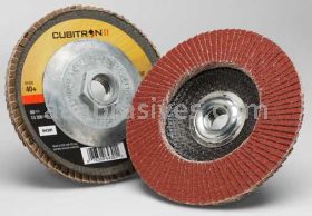 3M&trade; 7100104972 5 x 5/8-11 40+ Grit 969F T29 Cubitron&trade; II Flap Disc