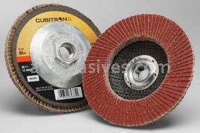3M&trade; 7100105004 4-1/2 x 5/8-11 80+ Grit 969F T27 Cubitron&trade; II Flap Disc